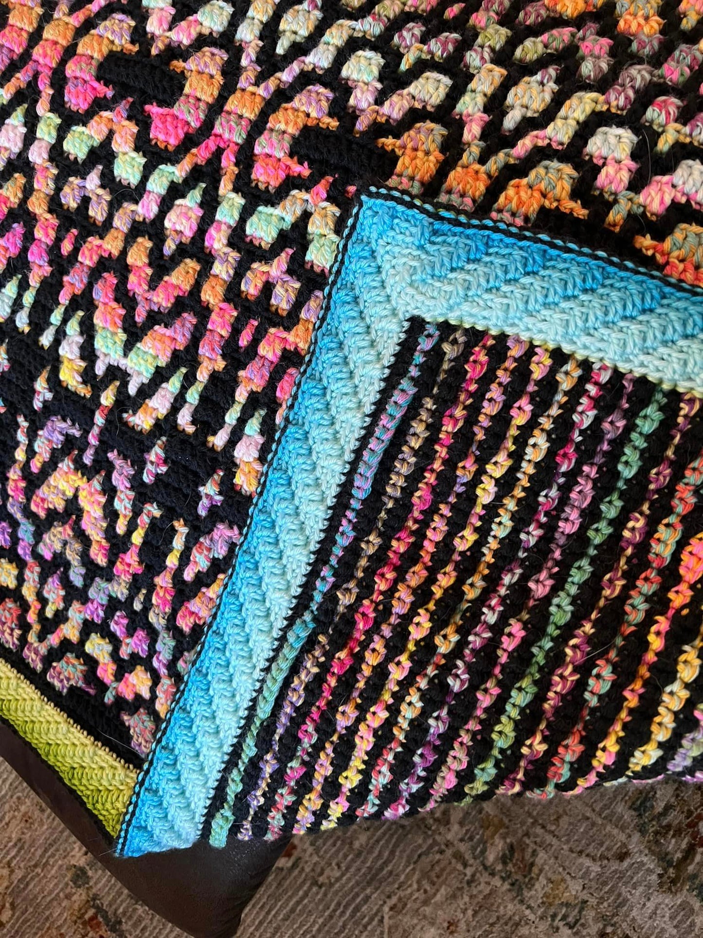 Antiek behang aanpasbaar overlay mozaïek dekenpatroon