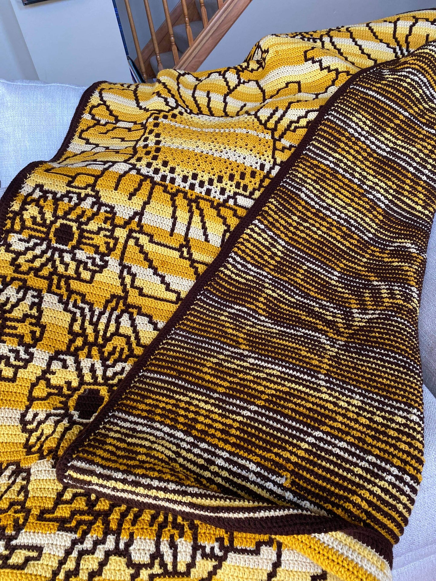 Falling For Flowers Overlay Mozaïek Haakpatroon