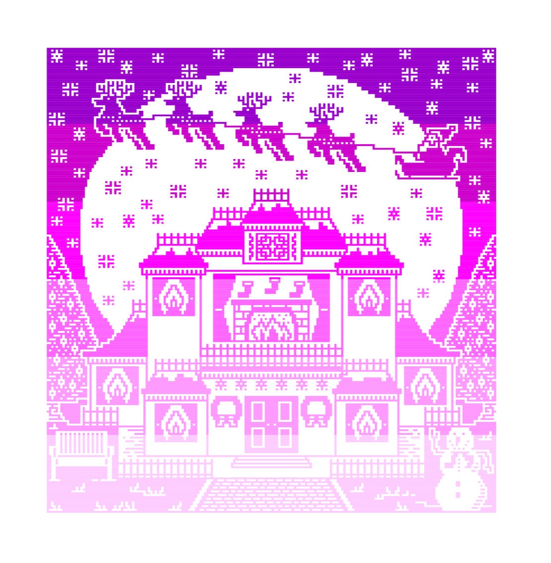 Hartverwarmend Hilltop Holiday House Overlay Mozaïek Haakdeken Patroon