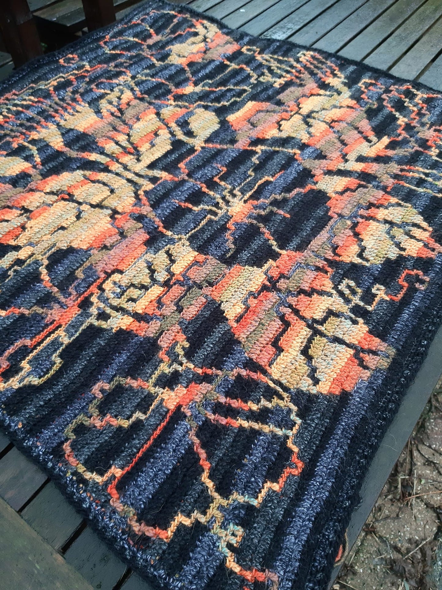 Merry Morning Glories Overlay Mozaïek Haakpatroon