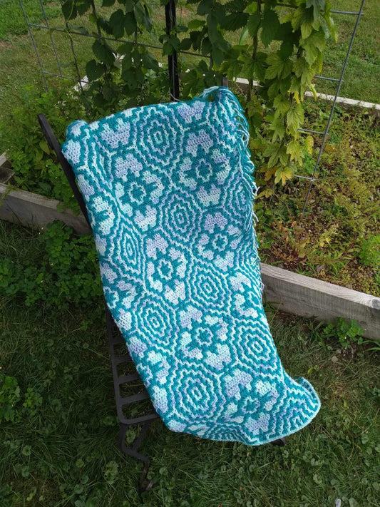 Primrose Paradise Overlay Mozaïek Haakpatroon