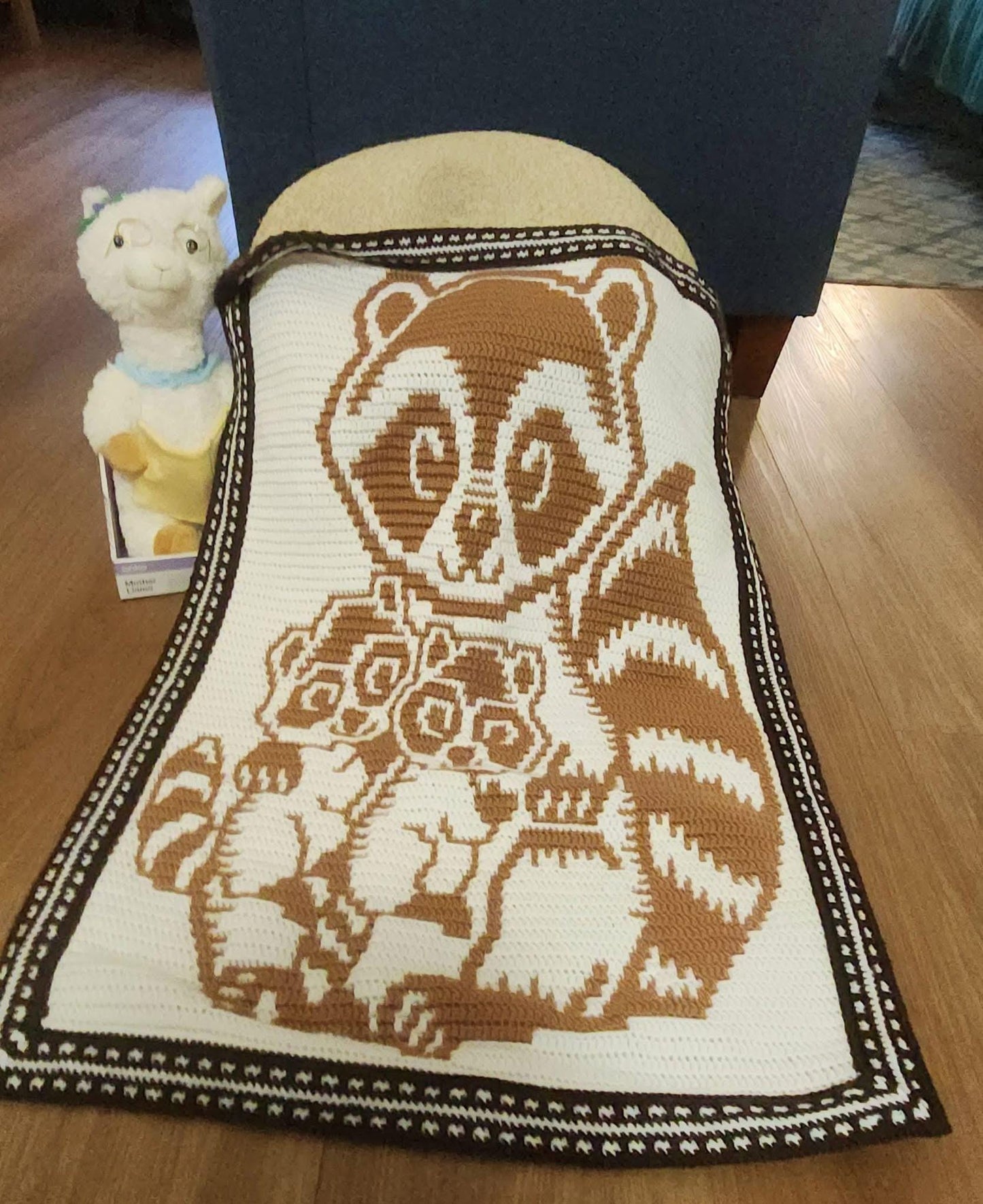 Baby Bandits Overlay Mosaic Crochet Baby/Toddler Blanket Pattern