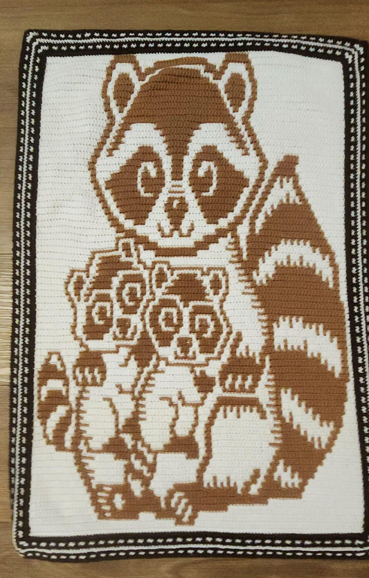 Baby Bandits Overlay Mosaic Crochet Baby/Toddler Blanket Pattern