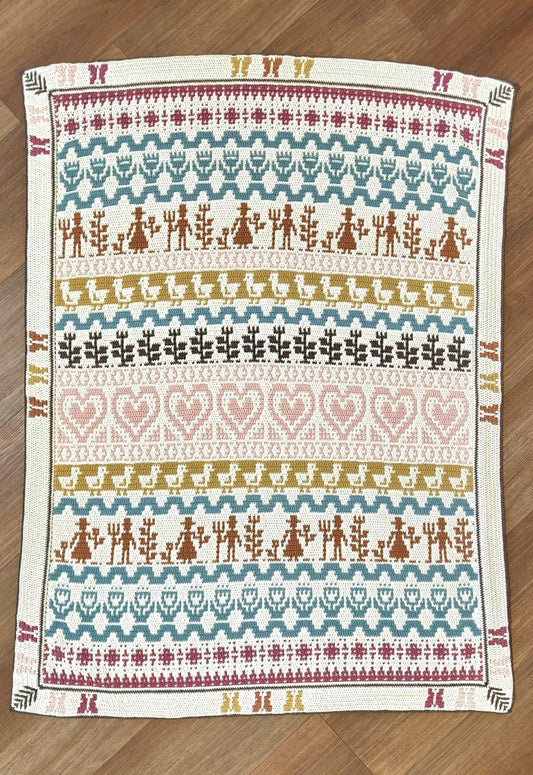Prairie Hearth Sampler Overlay Mosaic Crochet Digital PDF Pattern