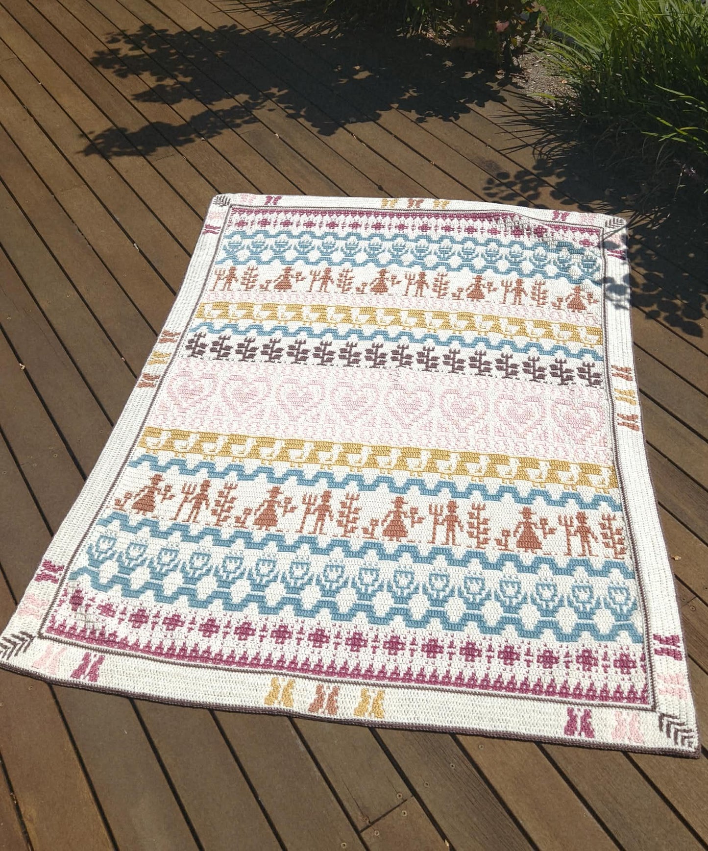 Prairie Hearth Sampler Overlay Mosaic Crochet Digital PDF Pattern