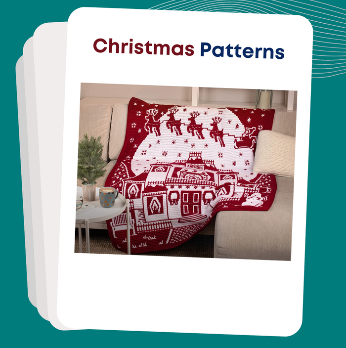 Christmas Overlay Mosaic Crochet Collection | Little Green Feather Crochet