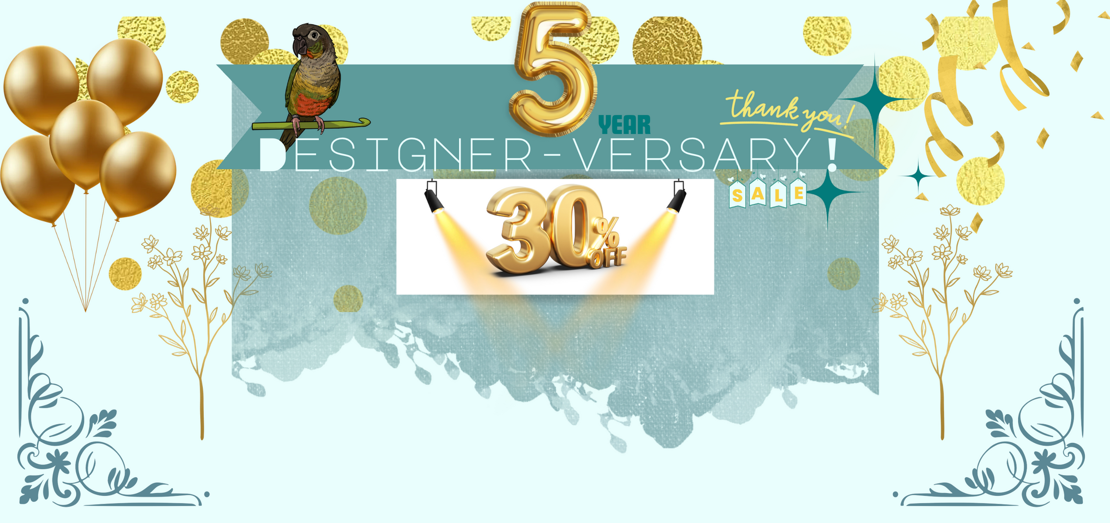 Little Green Feather 5 year designer-versary sale
