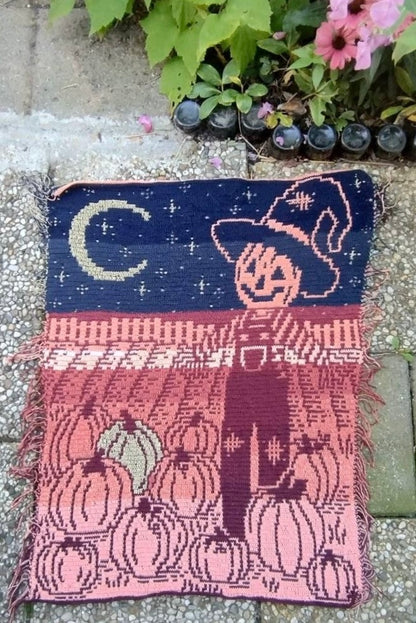 Harvest Helper Overlay Mosaic Scarecrow Throw Size Blanket Crochet Pattern