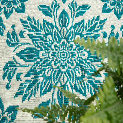 Nordic Bloom Overlay Mosaic Crochet Floral Blanket Pattern