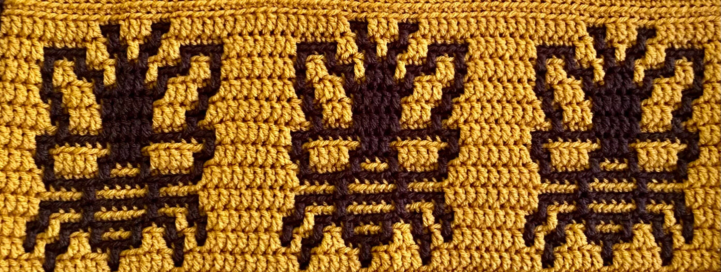 Bumblebees Overlay Mosaic Crochet Pattern