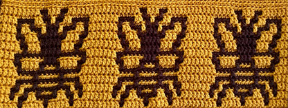 Bumblebees Overlay Mosaic Crochet Pattern