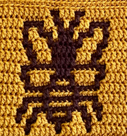 Bumblebees Overlay Mosaic Crochet Pattern