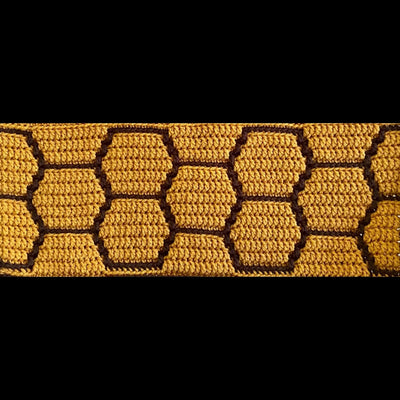 Honeycomb Overlay Mosaic Pattern