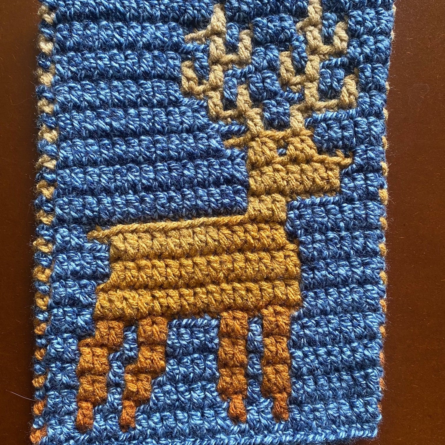 Delightful Deer Overlay Mosaic Crochet Pattern – Little Green Feather