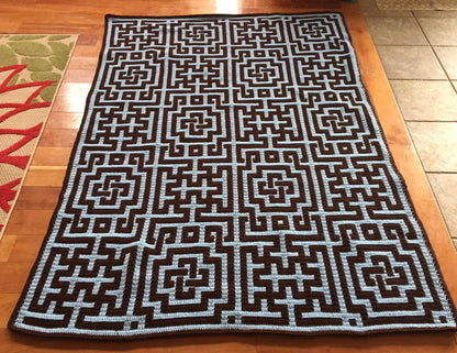 Celtic Labyrinth Overlay Mosaic Crochet Pattern