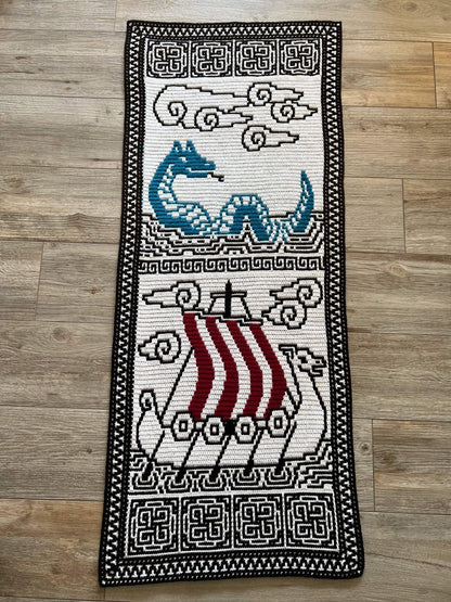 Viking Voyage Overlay Mosaic Crochet Pattern