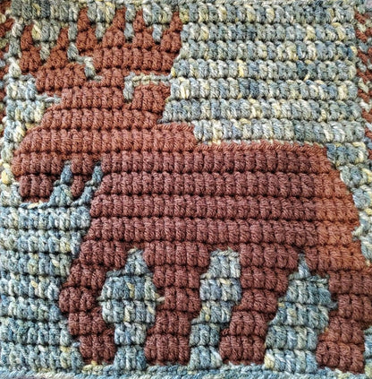 Majestic Moose Overlay Mosaic Crochet Pattern