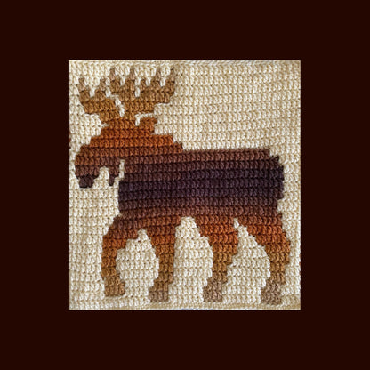 Majestic Moose Overlay Mosaic Crochet Pattern