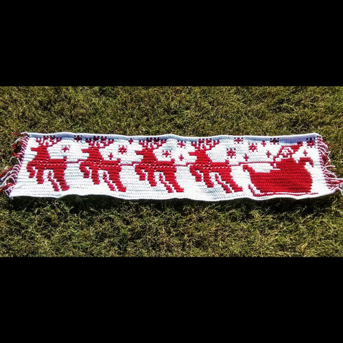 Santa's Sleigh Ride Tablerunner