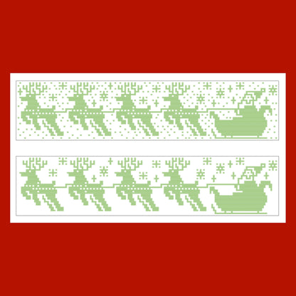 Santa's Sleigh Ride Tablerunner