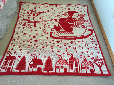Santa's Visit Overlay Mosaic Crochet Pattern