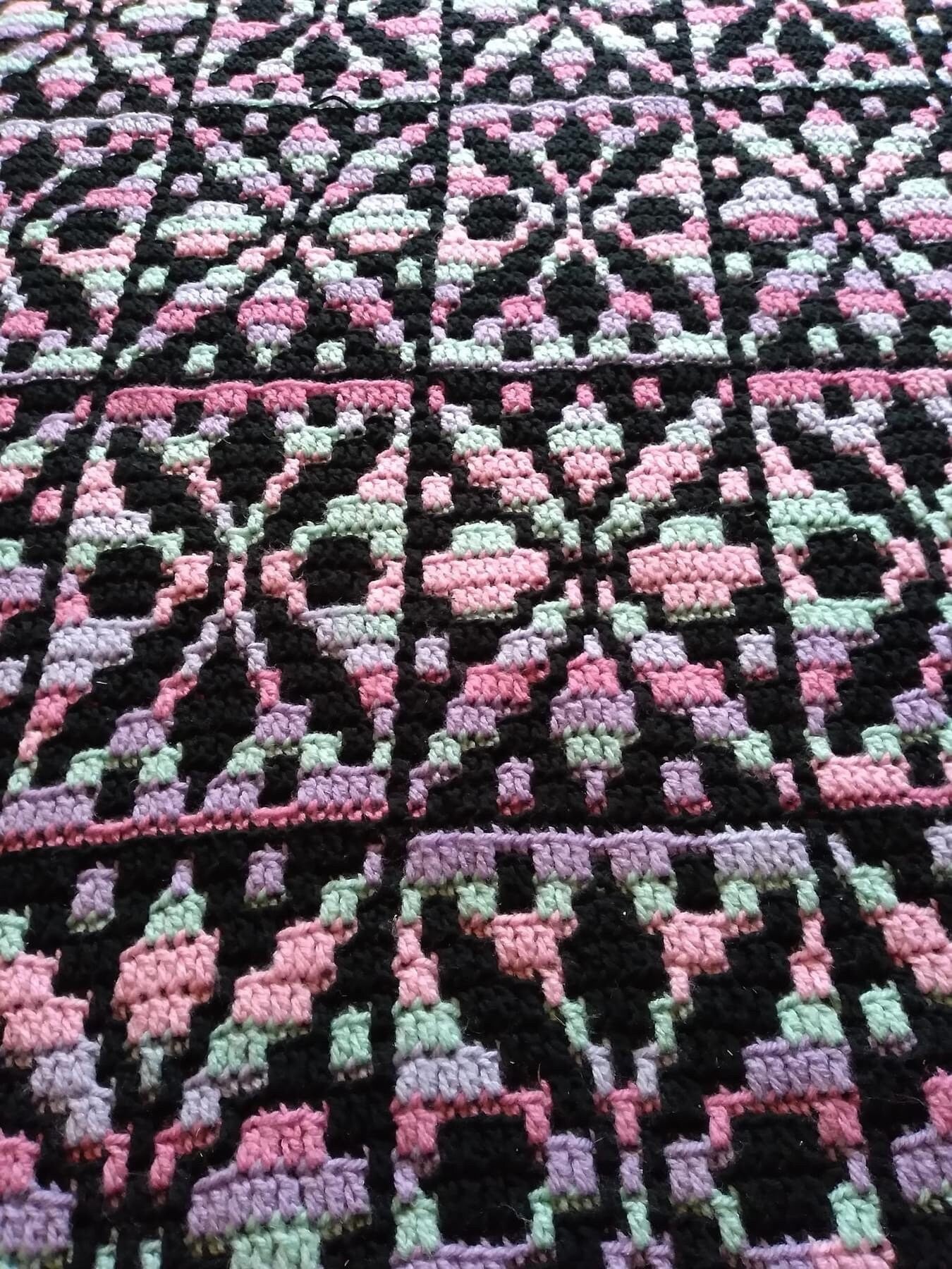 Johanna's Star Overlay Mosaic Crochet Pattern