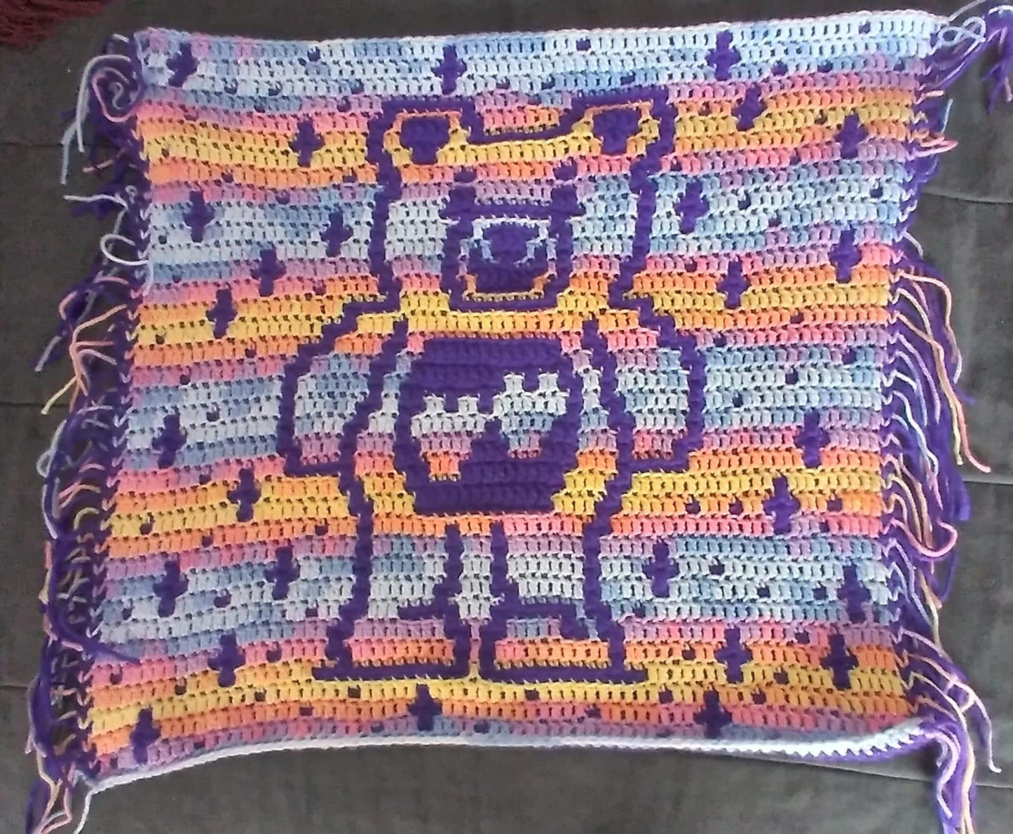 Teddy Bear Parade Overlay Mosaic Crochet Pattern