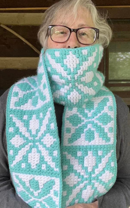 Johanna's Star Overlay Mosaic Crochet Pattern