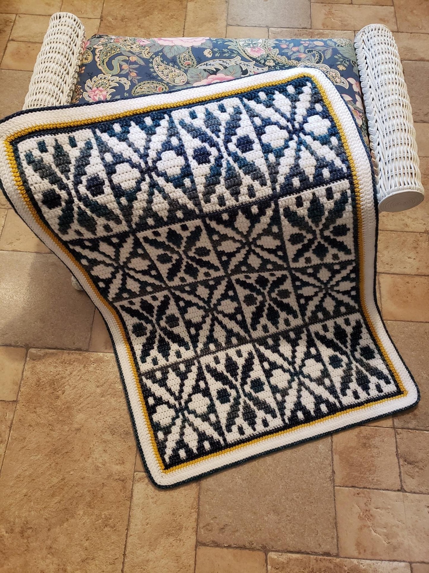 Johanna's Star Overlay Mosaic Crochet Pattern