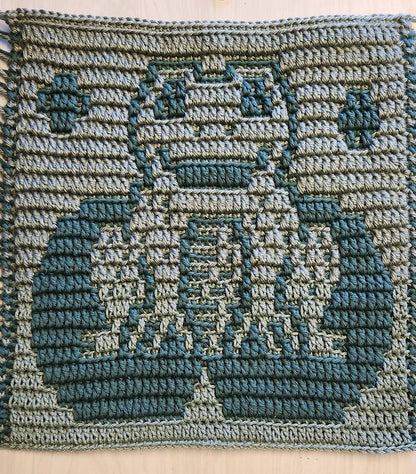 At Froggy Pond Overlay Mosaic Crochet Baby Blanket Pattern Set