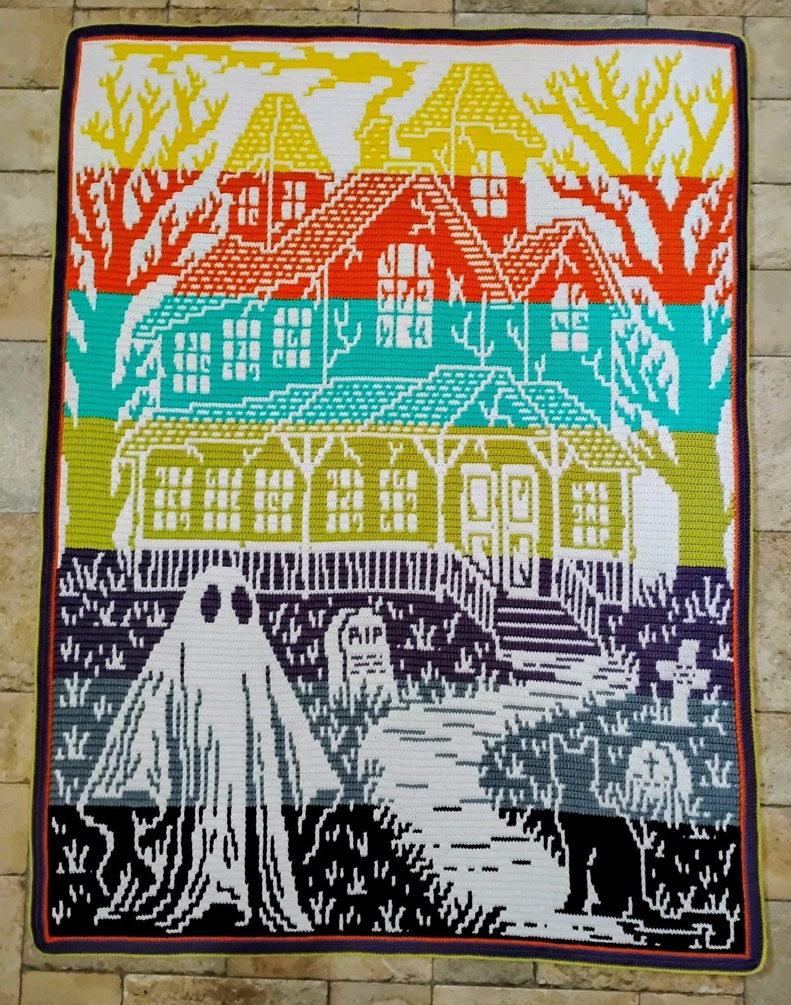 Phantom Manor Overlay Mosaic Crochet Blanket Pattern