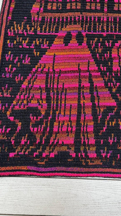 Phantom Manor Overlay Mosaic Crochet Blanket Pattern