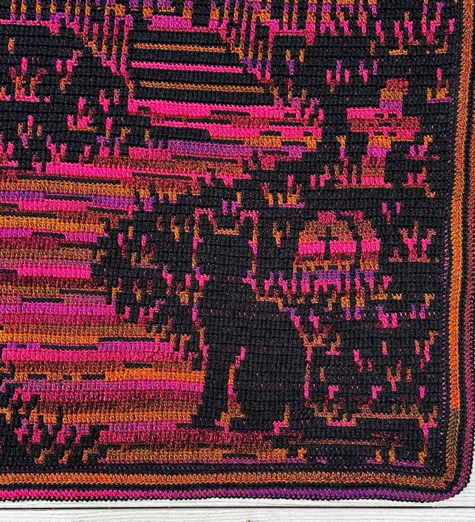 Phantom Manor Overlay Mosaic Crochet Blanket Pattern