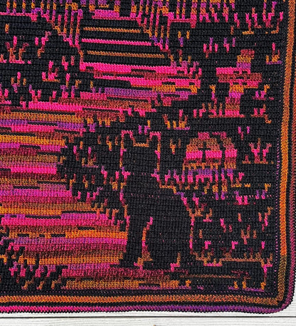 Phantom Manor Overlay Mosaic Crochet Blanket Pattern