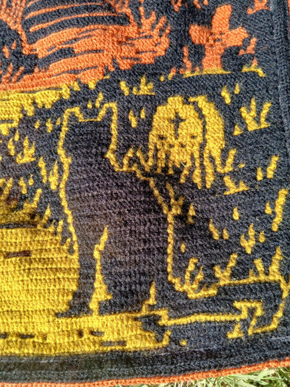Phantom Manor Overlay Mosaic Crochet Blanket Pattern