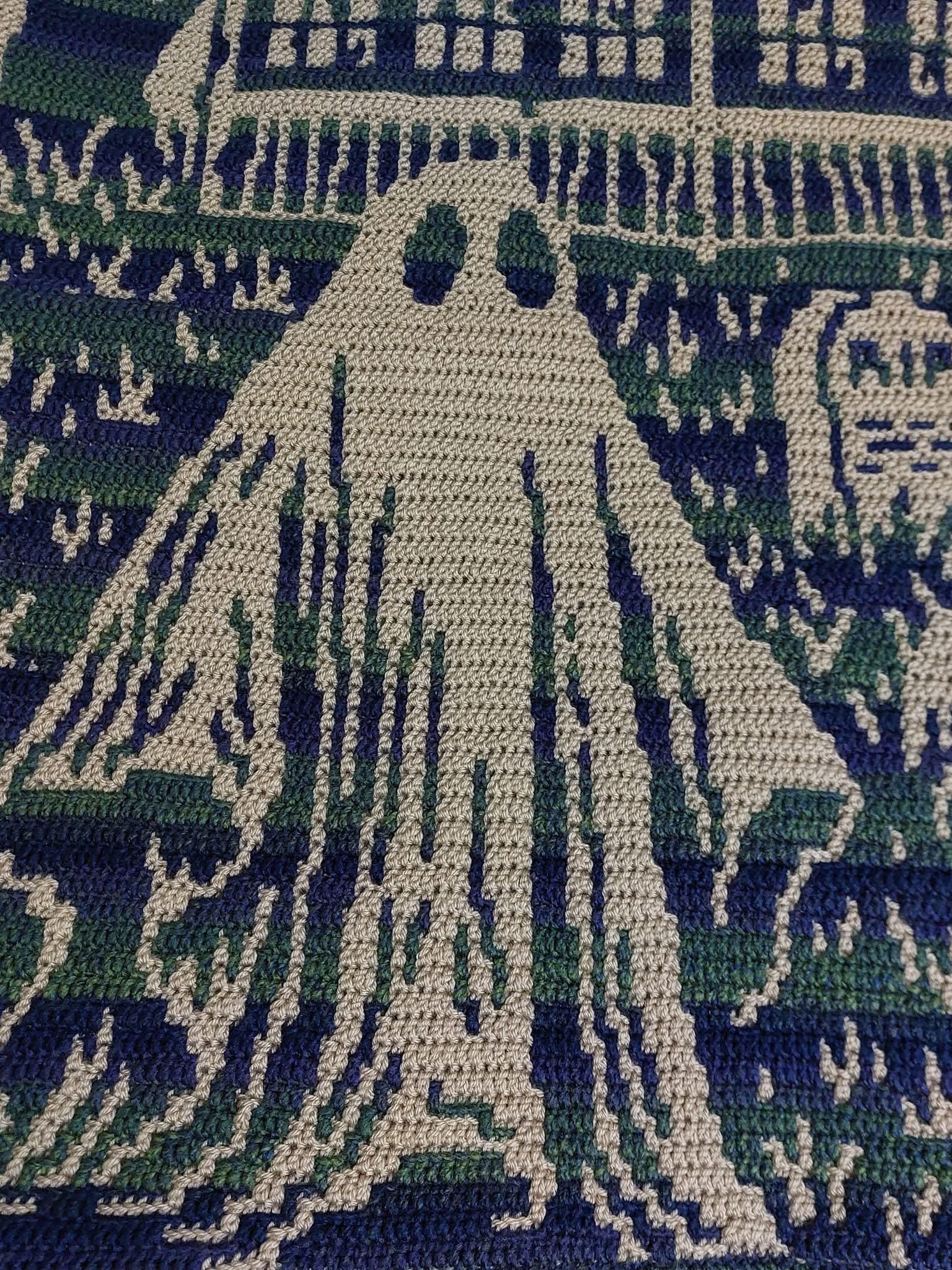 Phantom Manor Overlay Mosaic Crochet Blanket Pattern