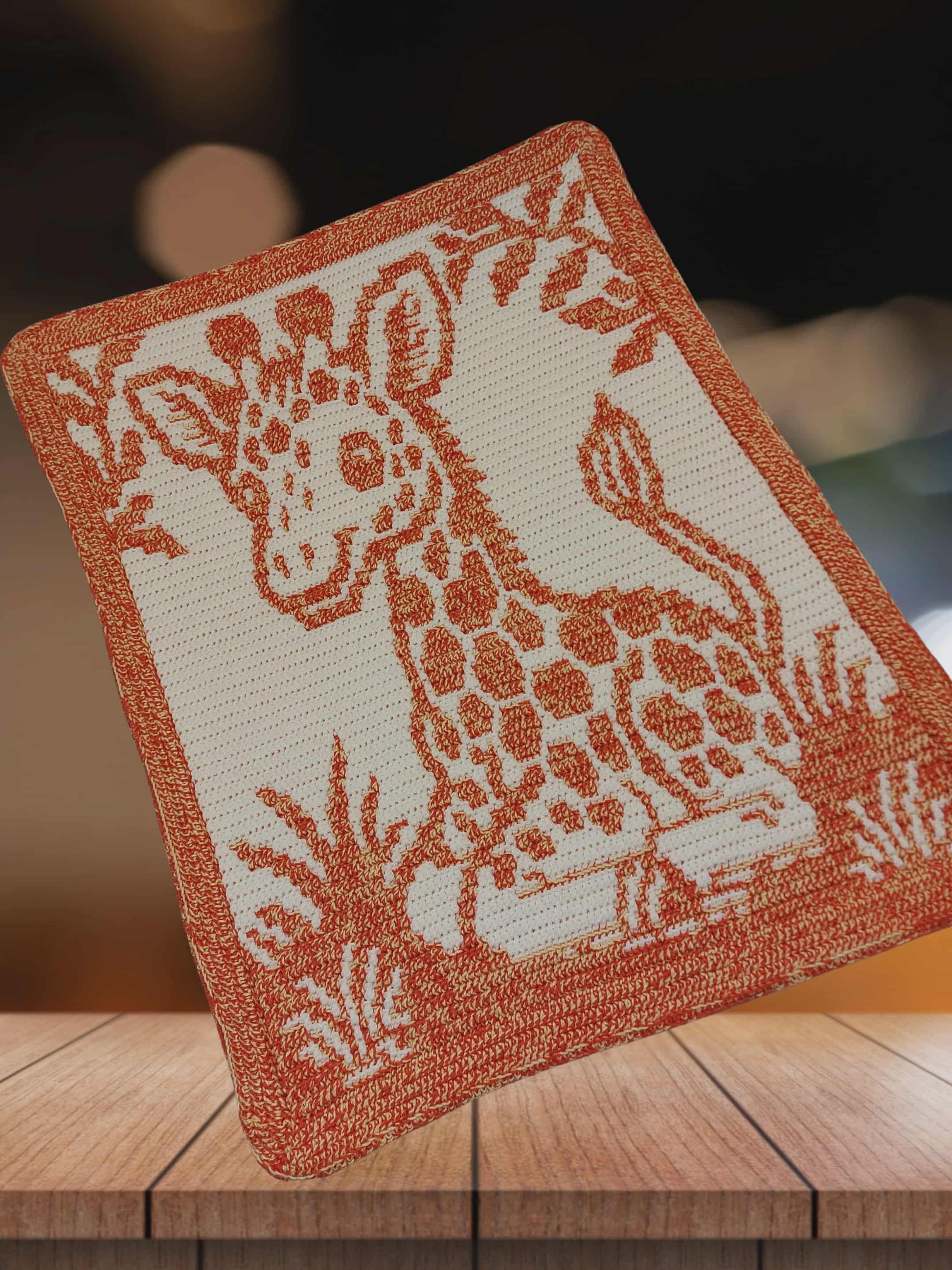 Little Sprout Giraffe Overlay Mosaic Baby Blanket Crochet Pattern