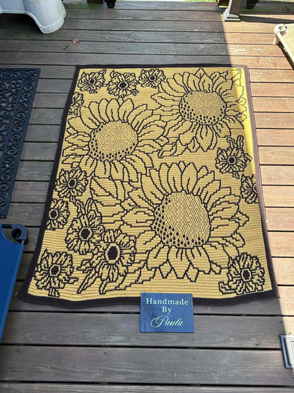 Falling For Flowers Overlay Mosaic Crochet Pattern