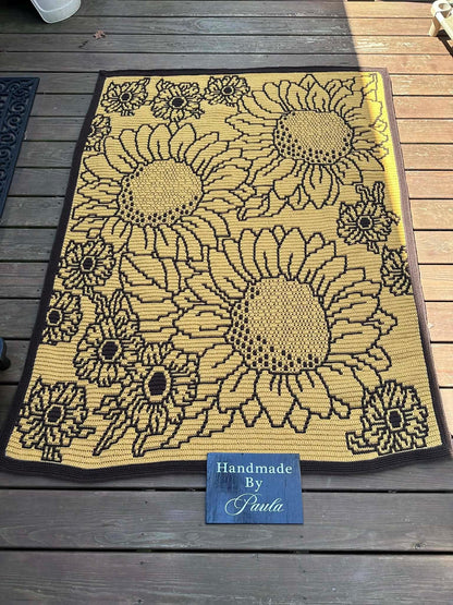 Falling For Flowers Overlay Mosaic Crochet Pattern