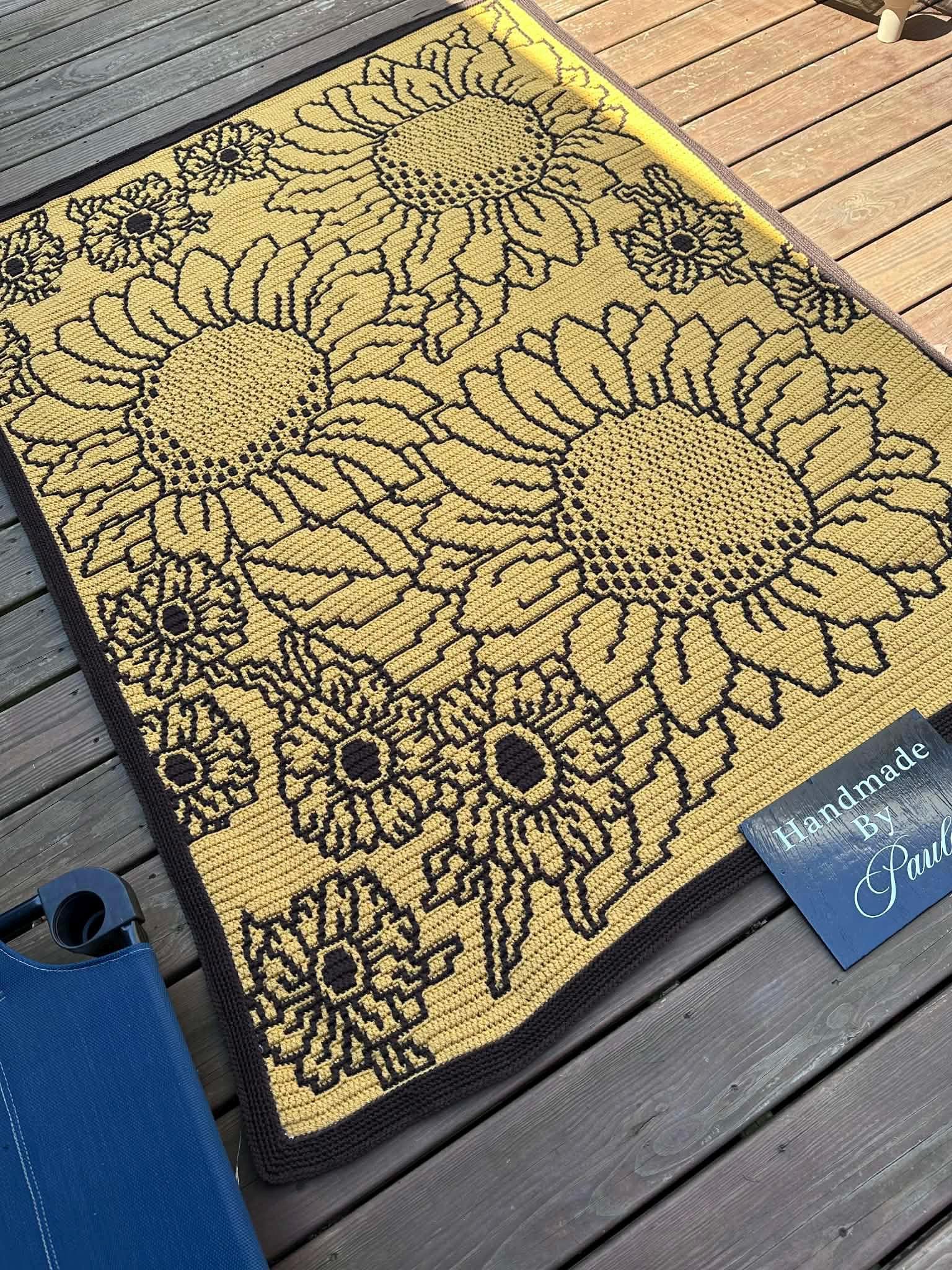 Falling For Flowers Overlay Mosaic Crochet Pattern