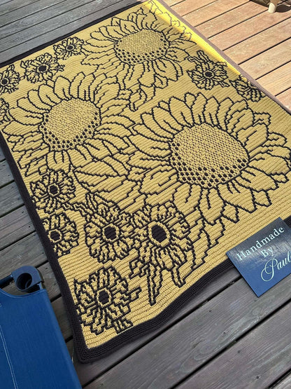 Falling For Flowers Overlay Mosaic Crochet Pattern