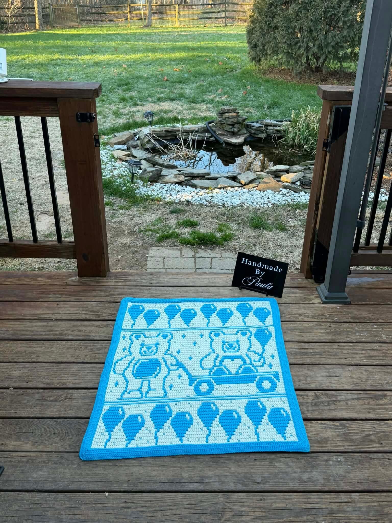 Teddy Bear Parade Overlay Mosaic Crochet Pattern