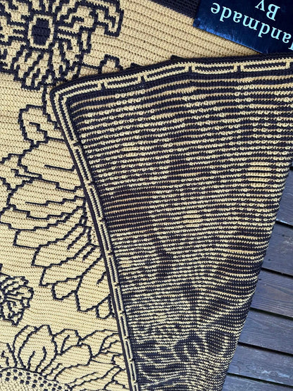 Falling For Flowers Overlay Mosaic Crochet Pattern