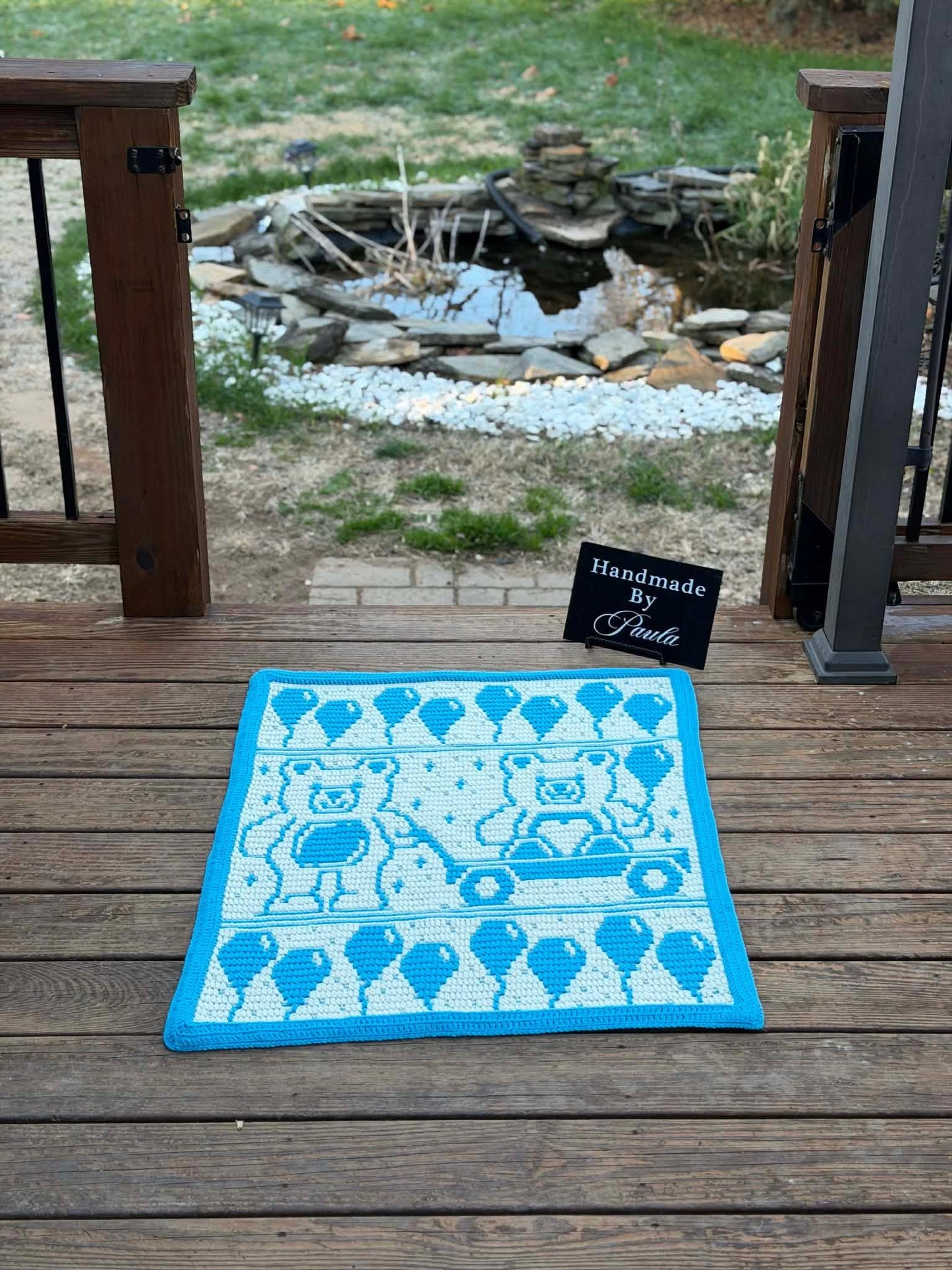 Teddy Bear Parade Overlay Mosaic Crochet Pattern