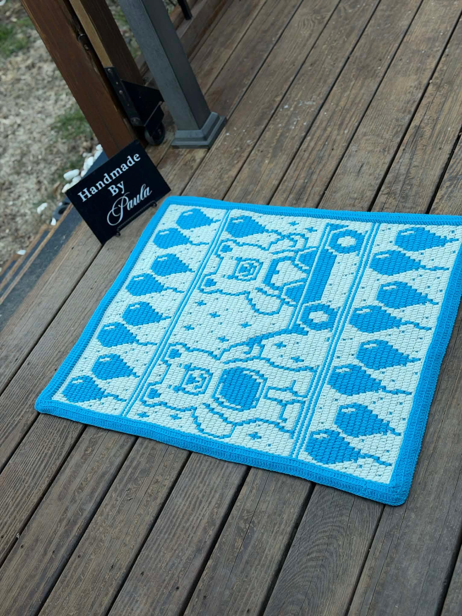 Teddy Bear Parade Overlay Mosaic Crochet Pattern