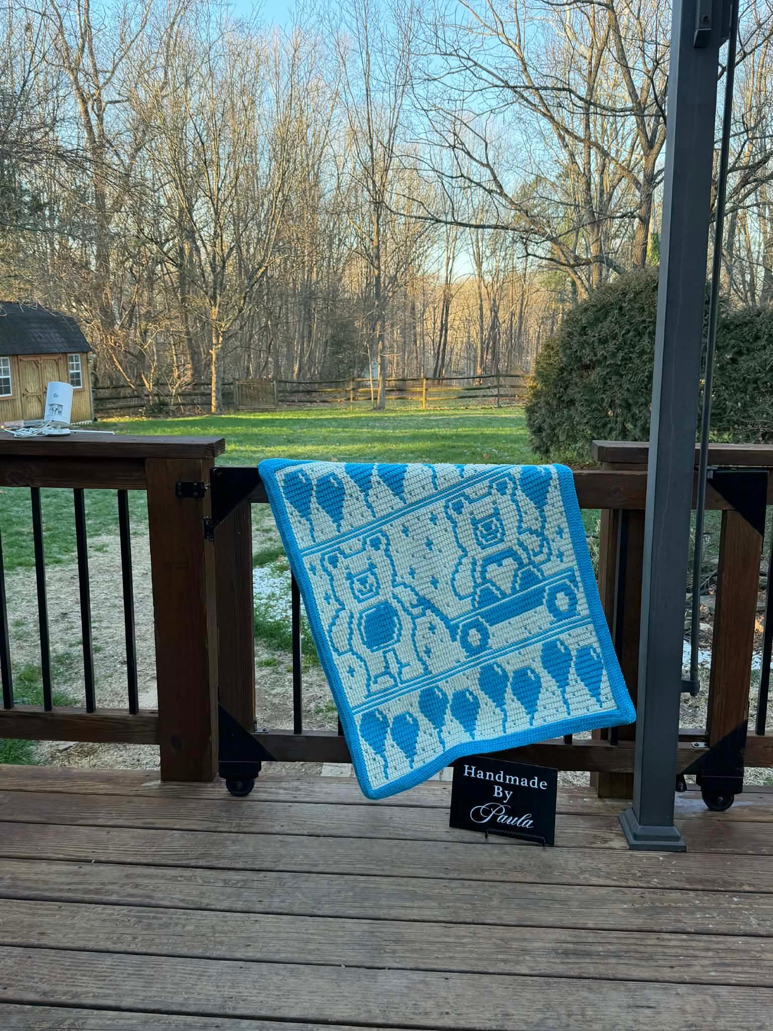 Teddy Bear Parade Overlay Mosaic Crochet Pattern