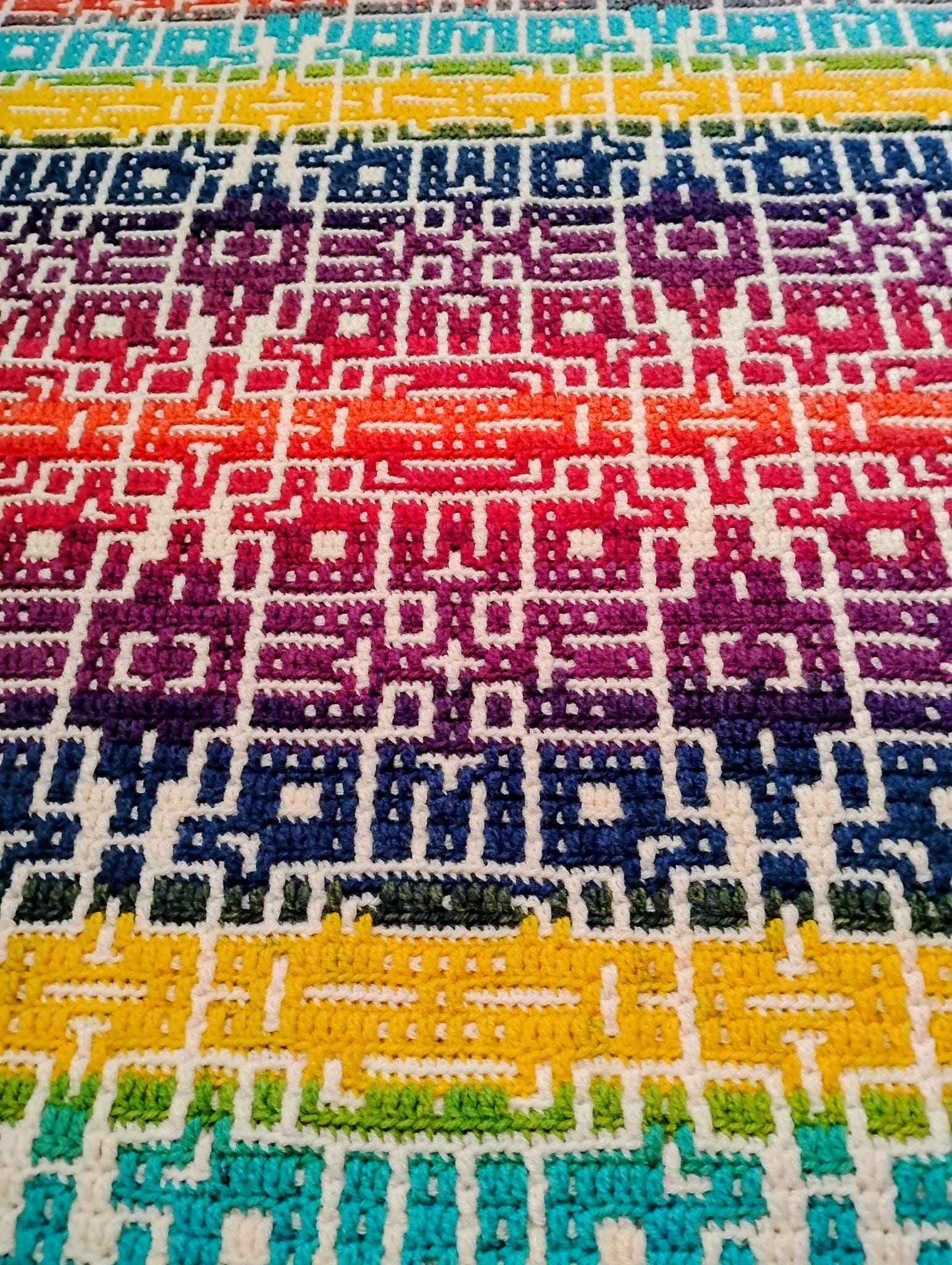 Circuit Garden Overlay Mosaic Crochet Blanket Pattern