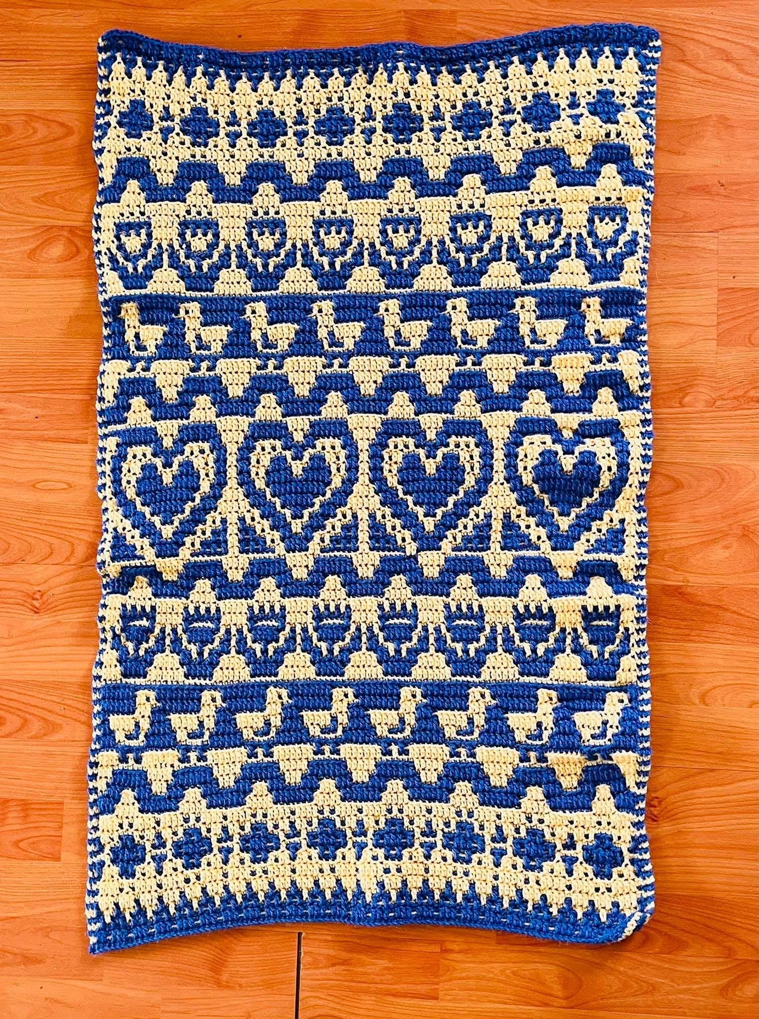 Prairie Hearth Sampler Overlay Mosaic Crochet Digital PDF Pattern