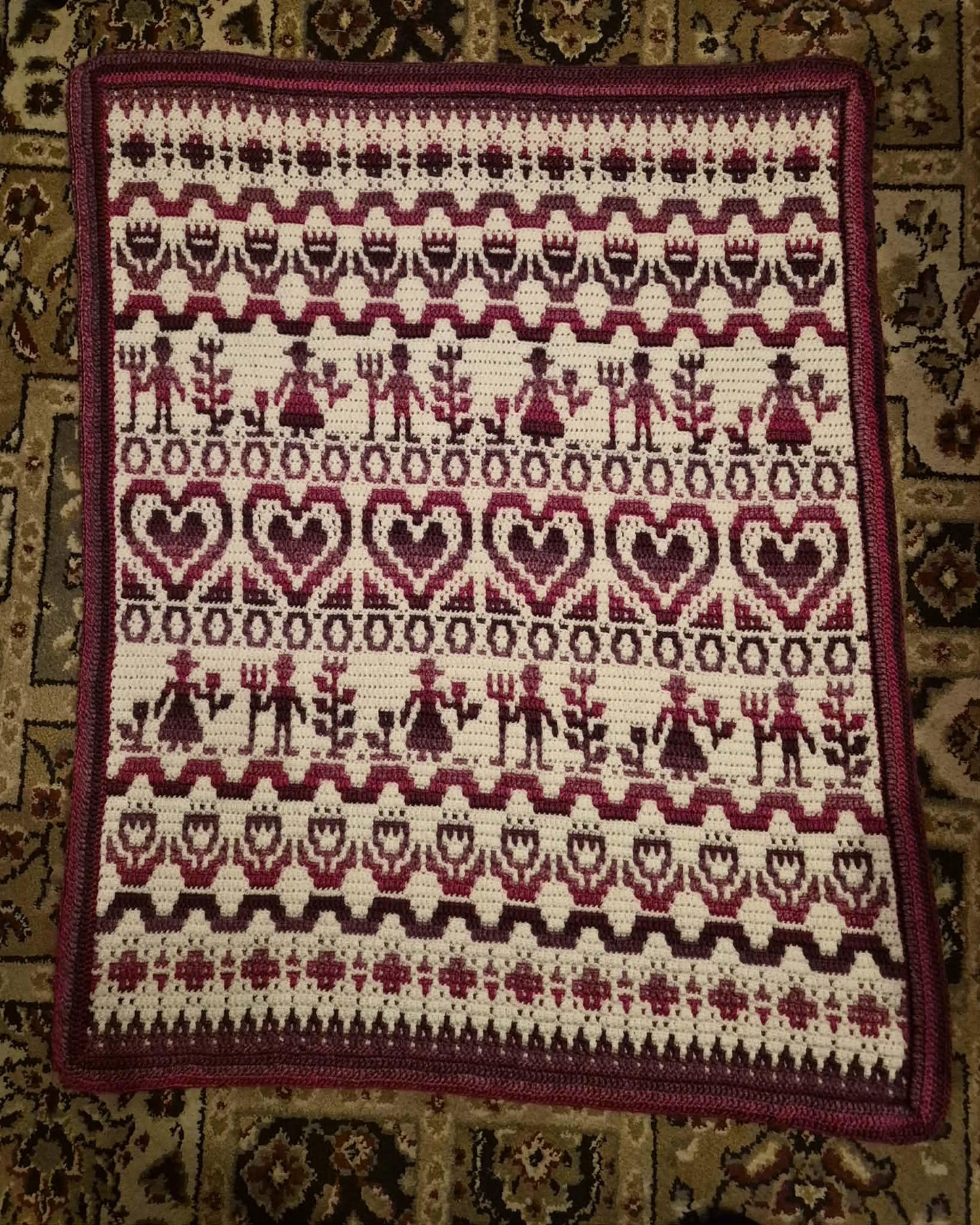 Prairie Hearth Sampler Overlay Mosaic Crochet Digital PDF Pattern