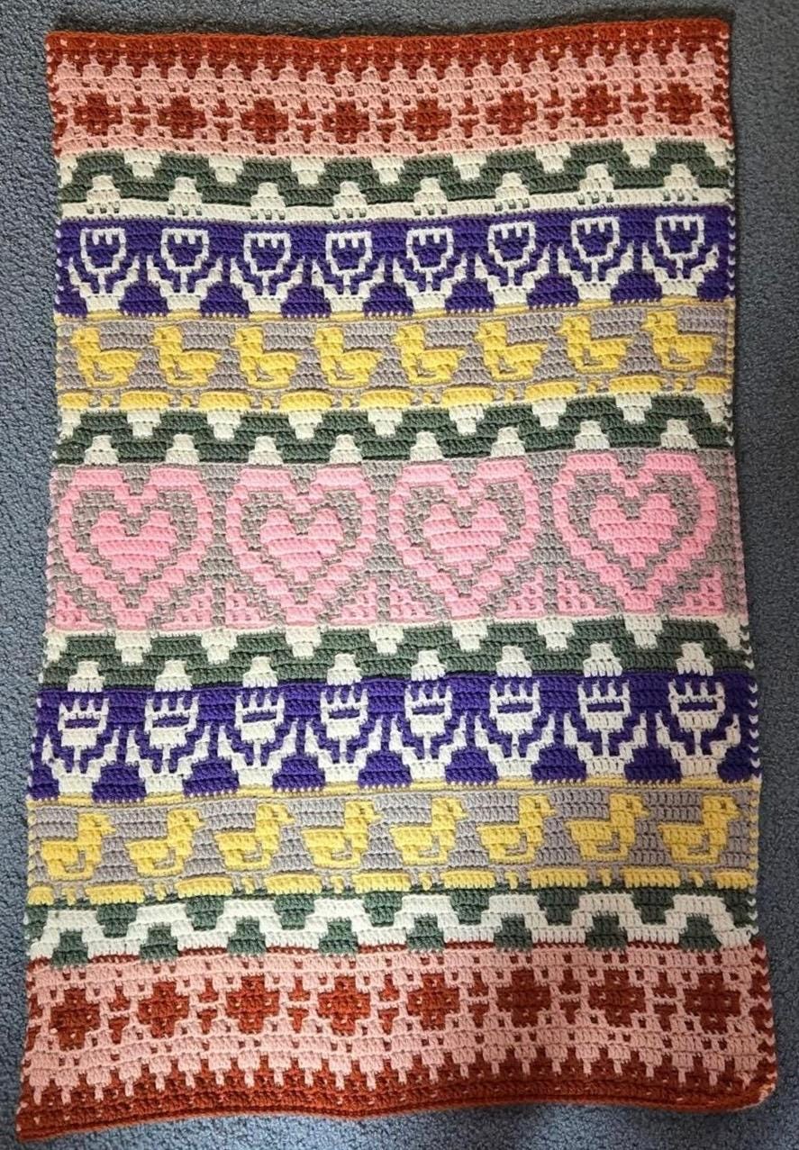 Prairie Hearth Sampler Overlay Mosaic Crochet Digital PDF Pattern